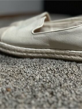 Universal Thread Cream Canvas Slip-On Espadrille